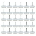 thumbnail image 1 of 30Pcs White Plastic Round Head Metallic Pin Domed Nails for Furniture, 1 of 7