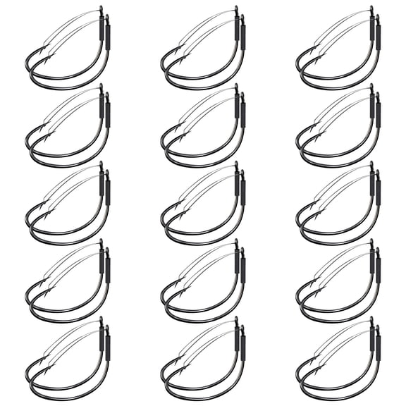30Pcs Wide Gaps Wacky Hook Wacky Rigs Fishing Hook Fish Hook for Wacky Rigging Lures with Guard