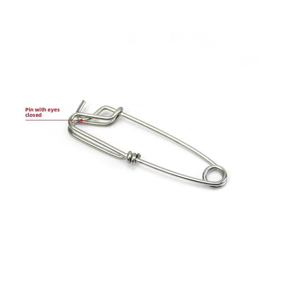 30PcsLongline Clip, 18x60mm Long Line Snapper Tool Connectors For Fishing Trotline Decoy Minnow Tuna Catfishing Crabbing Lure Trap, Stainless Steel Duo Quick Connect Lock Equipment Downrigger Release