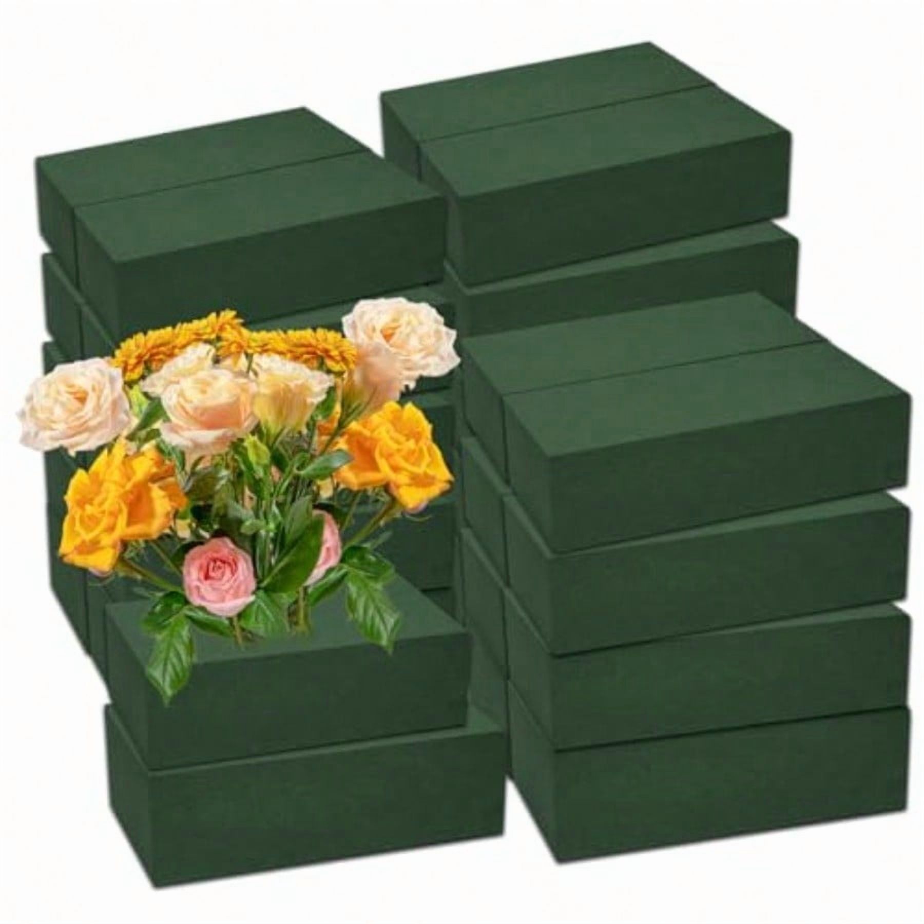 30Pieces Floral Foam Blocks Green Floral Foam For Flower Arrangements Flower Foam Blocks Florist Foam Dry Foam Plant Foam Wet Foam For Artificial Flowers 5.5 X 3.2 X 1.8 Inches