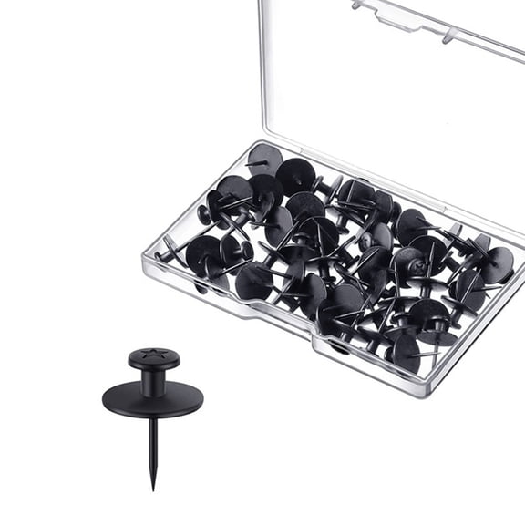 30Pieces I Shape Metal Push Pins Cork Notice Board Pushpin Decorative Thumb Tacks for Display Picture Note Poster File