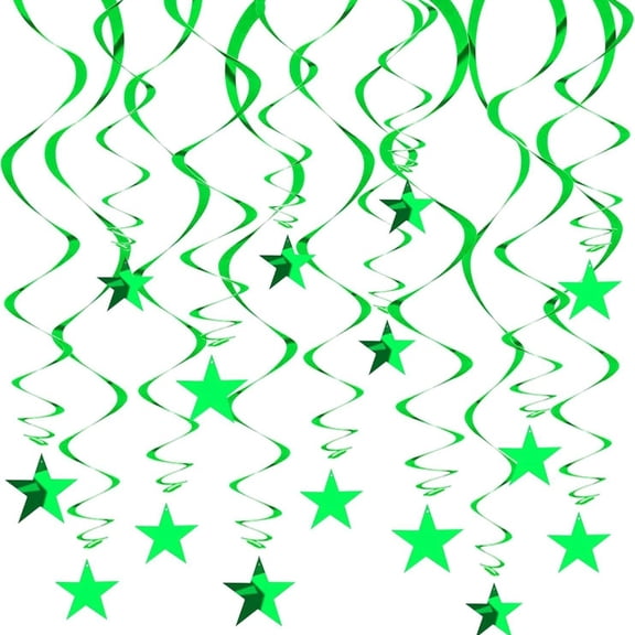 30Pieces Lovely Star Swirls Hanging Ornament For Festival Parties Atmosphere