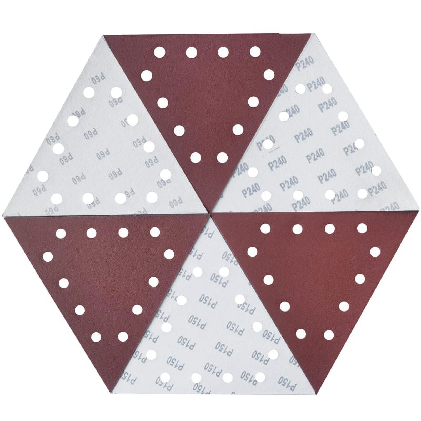30Pieces Of 111/4In Hook and Loop Triangle Sandpaper for Drywall