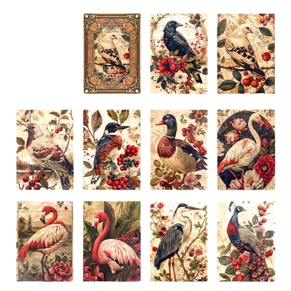 30Pieces Scrapbooking Decorative Paper Set Antique Textured Paper Sheet For Art Craft Journaling Notebook Photo Album