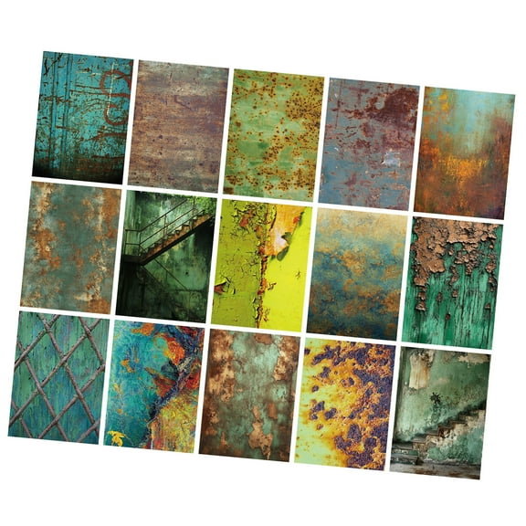 30Pieces Scrapbooking Decorative Paper Set Antique Textured Paper Sheet For Art Craft Journaling Notebook Photo Album