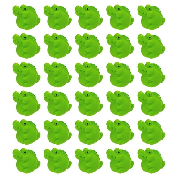 30Pieces Set of Miniature Alligators Figures Resins Reptiles Figurines Ornaments for Creative Projects and Decoration