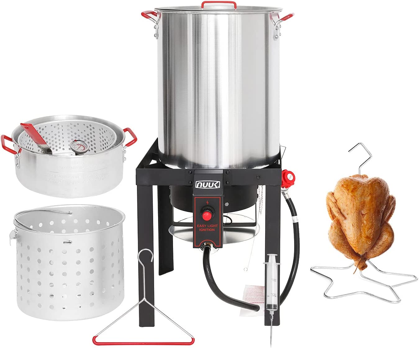 30QT Turkey Fryer & 10QT Fish Fryer Combo Kit With CSA Approved 50