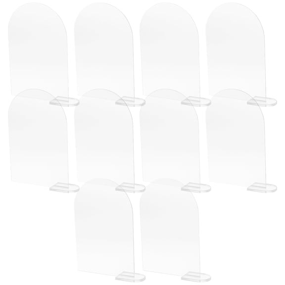 30Sets Acrylic Blank Place Cards with Base Support for Wedding Reception and Banquet