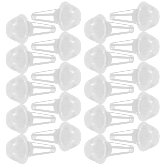MERRYHAPY 30-Set Complete Hydroponic Grow Dome Plant Grow Baskets with Clear Covers for Indoor Germination