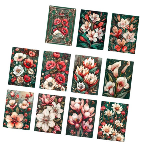 30Pieces Antique Scrapbooking Paper 10x14cm Background Decoration Paper For Journal Notebook Photo Album Packaging