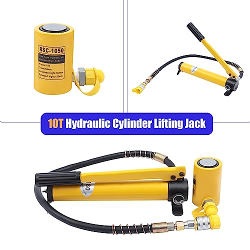 Martinetto Idraulico 30T 14mm NEWTRY - Cilindro Mini Industriale Portatile Per Lavori Pesanti