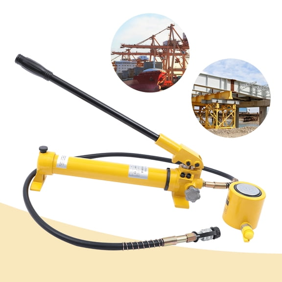 30T Hydraulic Jack with Steel and Rubber Construction, Quick Coupling, Easy to Install, Detachable Design for Convenient Use and Transportation