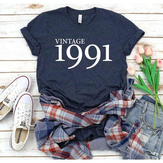 30Th Birthday Gifts, Vintage 1991 Retro T-Shirt, 30Th Birthday Shirt, 30Th B-Day Tee, 30Th Birthday, Funny Birthday Shirt For Her