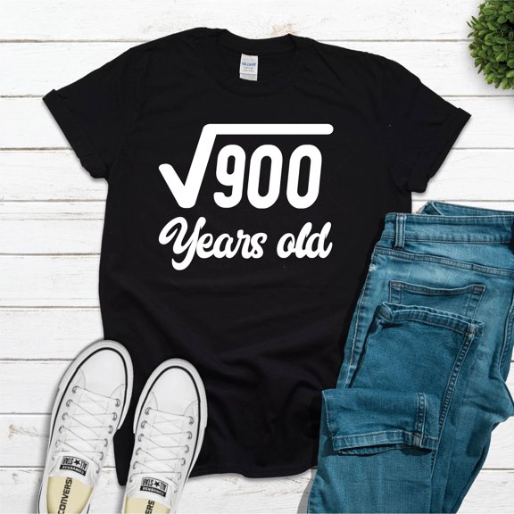 30Th Birthday Math T-Shirt: Square Root Of 900 Gift, Vintage T-Shirt - All Sizes S-5Xl, Gategoo