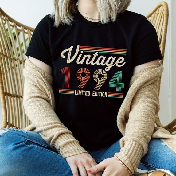 30Th Birthday Party, 30Th Birthday Gift For Men and Women, Thirty Birthday Shirt, Vintage 1993 Shirt, 30 Birthday 1993 Shirt (Colors:Black; Sizes:L;)