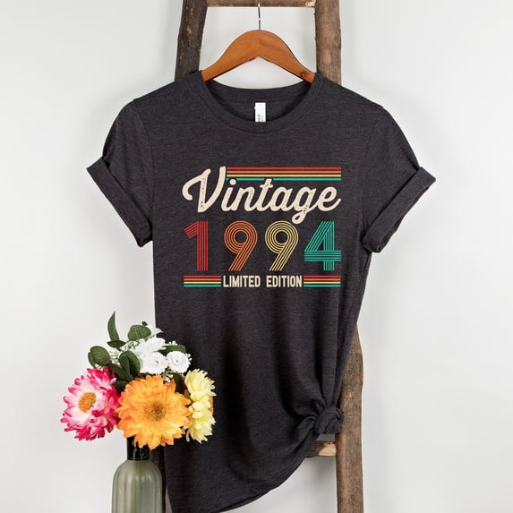 30Th Birthday Party, 30Th Birthday Gift For Men and Women, Thirty Birthday Shirt, Vintage 1993 Shirt, 30 Birthday 1993 Shirt (Colors:Dark Grey Heather; Sizes:2XL;)