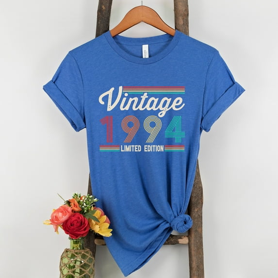 30Th Birthday Party, 30Th Birthday Gift For Men and Women, Thirty Birthday Shirt, Vintage 1993 Shirt, 30 Birthday 1993 Shirt (Colors:Heather True Royal; Sizes:S;)