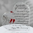thumbnail image 1 of 30Th Years Of Marriage Gift Wedding Anniversary Heart Marriage Keepsake Decoration Gift For Couple Parent Women Mom Husband Wife, 1 of 6