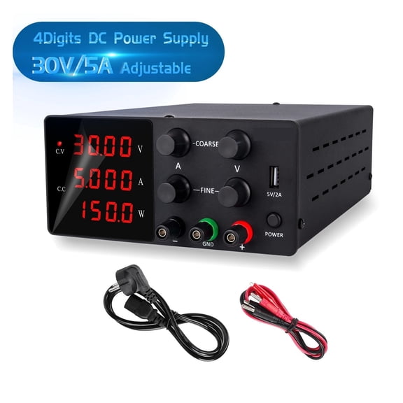 30V 10A Adjustable Switching Regulated 4-Digits 5V/2A USB Port Bench Lab Power Supplies 60V5A 120V3A For Repair Phone Charging