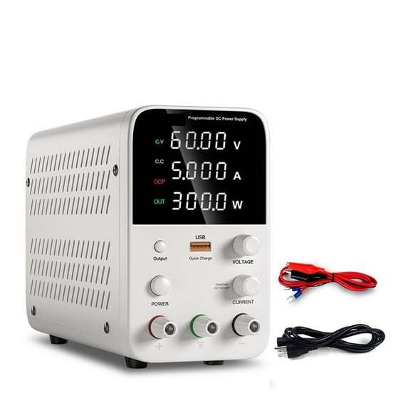 30V 10A Programmable DC Power Supply Adjustable Digital Display Mini Lab Power Conditioner 60V 5A 120V3A For Cell Phone Repair ,Voltage Consistency