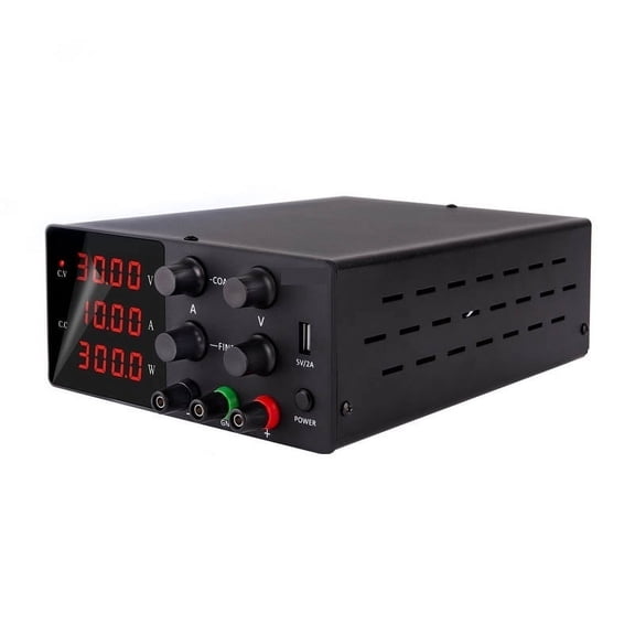 30V 10A Switching Lab DC Adjustable Power Supply Laboratory Precision Voltage Regulator Stabilizer Switching Bench Source ,Voltage Consistency