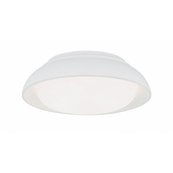 719-655-L-Minka Lavery-30W 1 LED Flush Mount-5.38 Inches Tall and 15 Inches Wide-Sand White Finish
