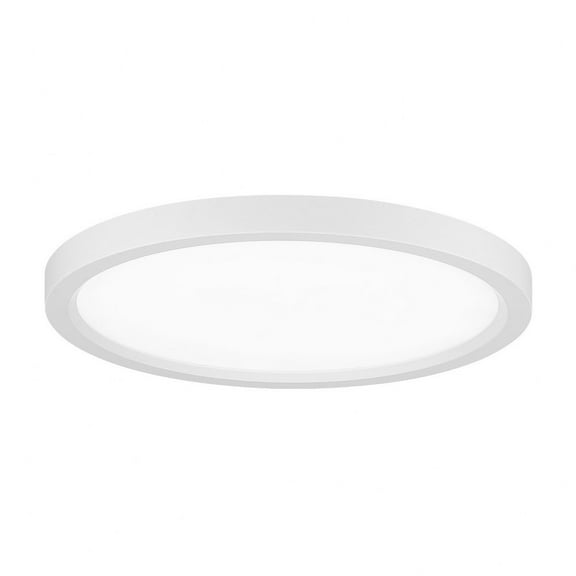 30W 1 Led Round Flush Mount-1 Inches Tall And 15 Inches Wide-White Finish Minka Lavery 715-44-L