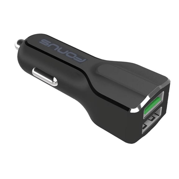 30W 2-Port Adaptive Fast USB Car Charger Compatible With Samsung Galaxy Mega 2, J7 V (2017), Sky Pro, Perx J5 J3 Emerge, (2018) Grand Prime Express Prime Avant Amp 2 Alpha A6 A5