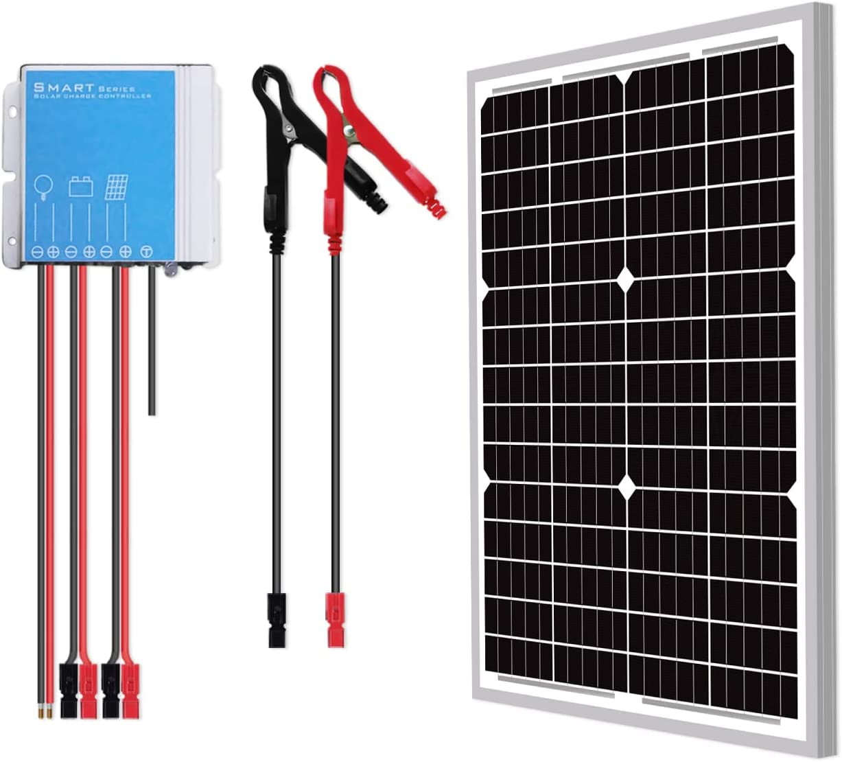 30W 24V Mono Solar Panel Waterproof Off Grid Kit30W 24V Solar Panel+