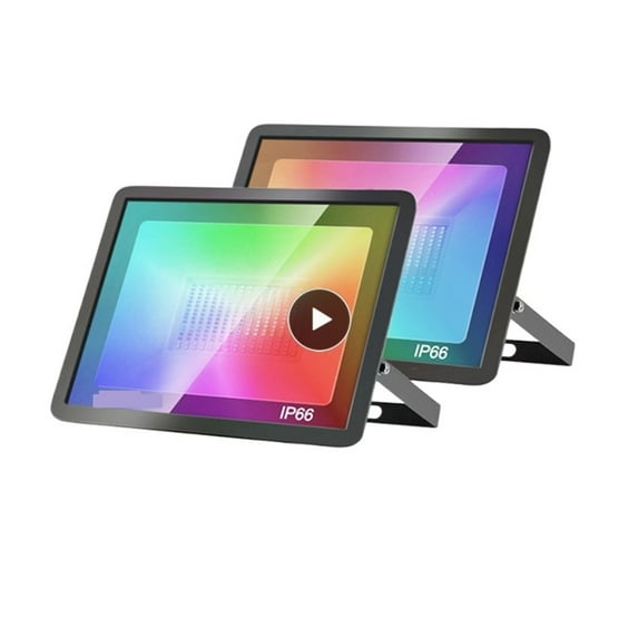 30W 50W 100W Spotlight IP66 Smart Floodlights Led Garden Stage RGB Color Warm Cold White Light ,Power Saving