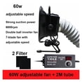 thumbnail image 1 of 30W 50W 60W Adjustable Speed Solder Smoke Absorber Fume Extractor Fan Pipe Duct Exhuast Fan with 2M Pipe Tub Ventilation Fan ,High Performance, 1 of 7