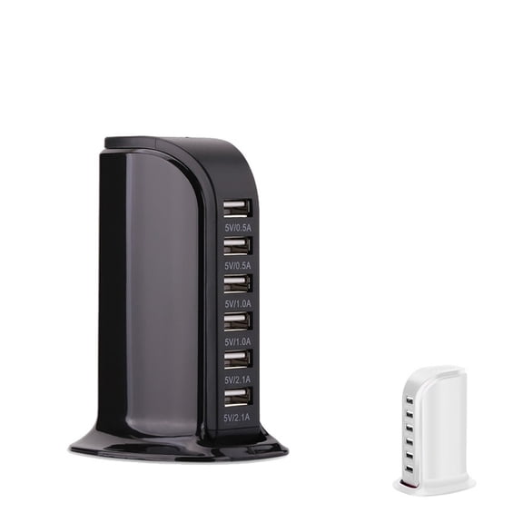 30W 6A Multi-port Mobile Phone Charger 5V Universal Charging Station Desktop Power Adapter USB Charger Quick Charge Charger ,Multi-Device Charger