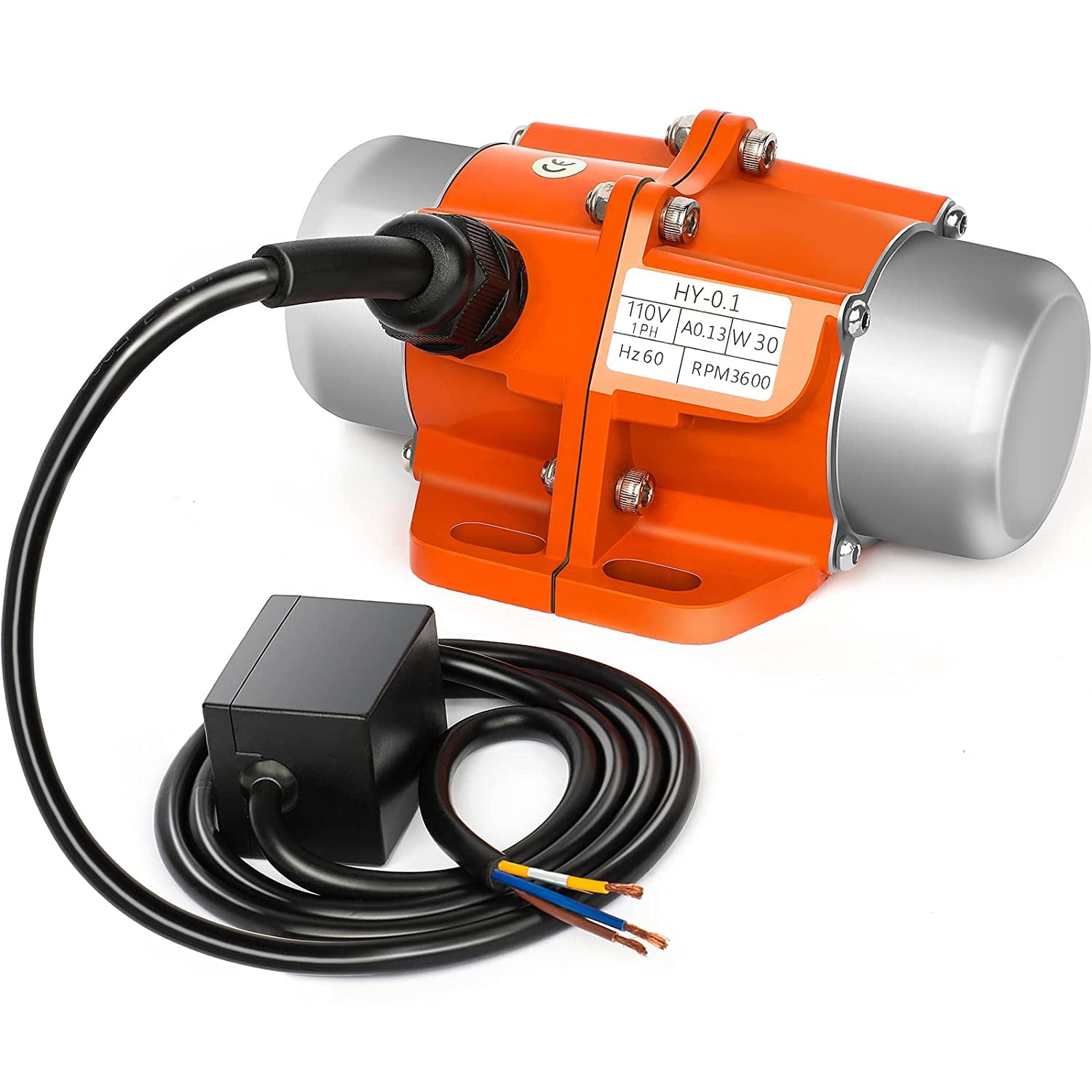30W Concrete Vibrator Vibration Motor Single Phase AC 110V 3600RPM,Aluminum  Alloy Case Electric Asynchronous Vibrating Vibrators for Shaker Table(30W)  - Walmart Business Supplies