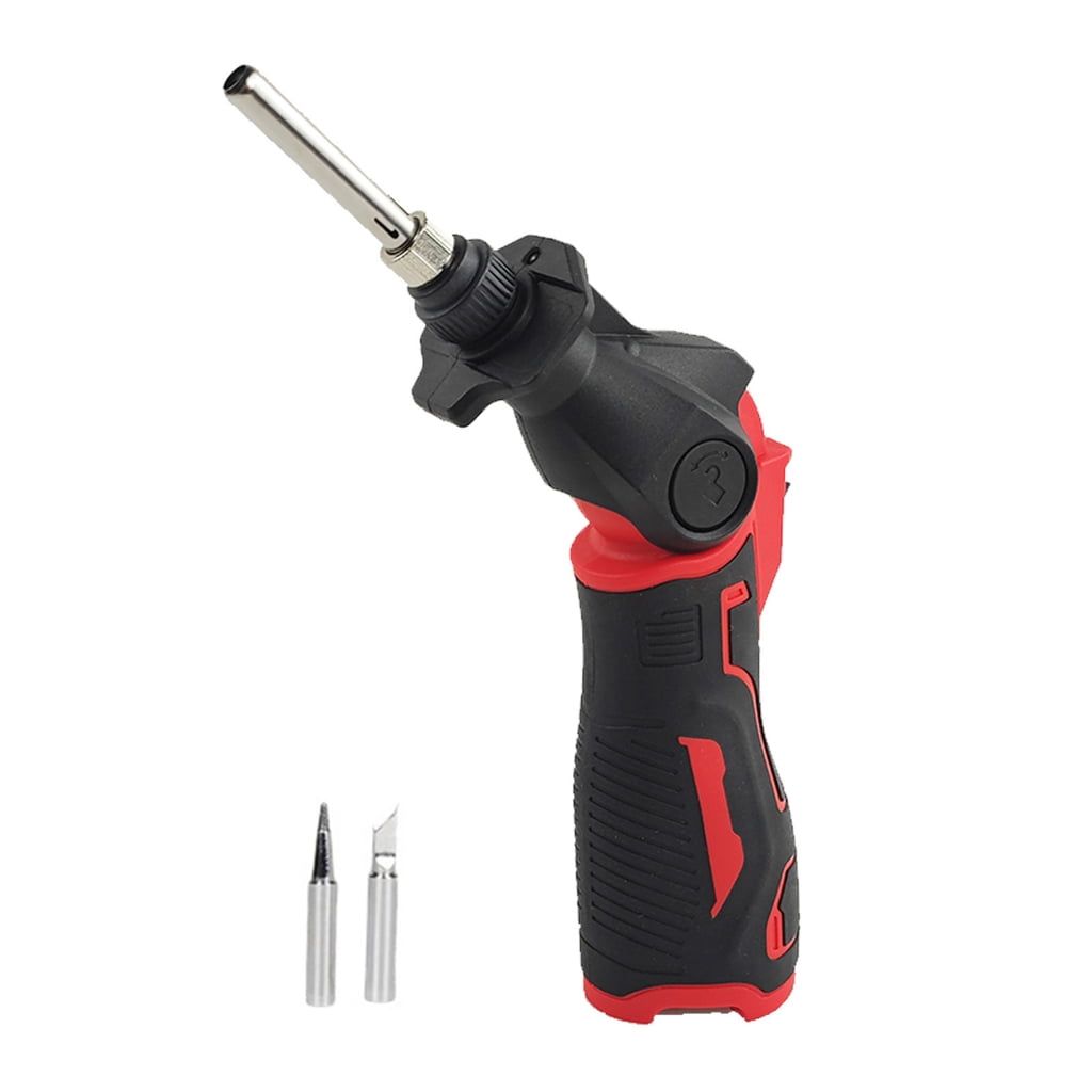 30W Cordless Soldering Iron 0-400℃ Welding Tool 0-90° Fast Heating in 50Seconds 2 Tips for Repair