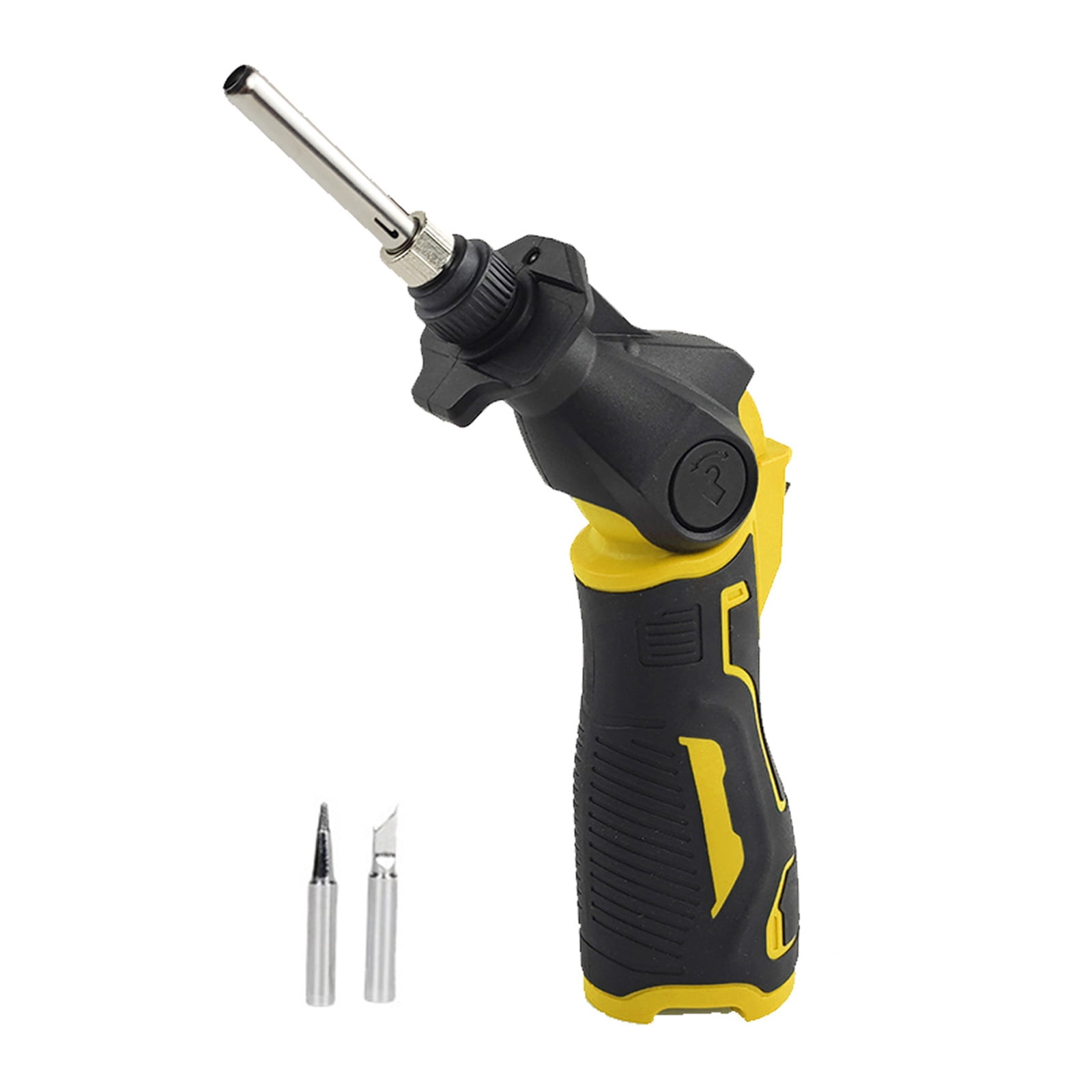 30W Cordless Soldering Iron 0-400℃ Wireless Welding Tool 0-90° Adjustment Fast Heating in 50Seconds 2 Tips for Repair
