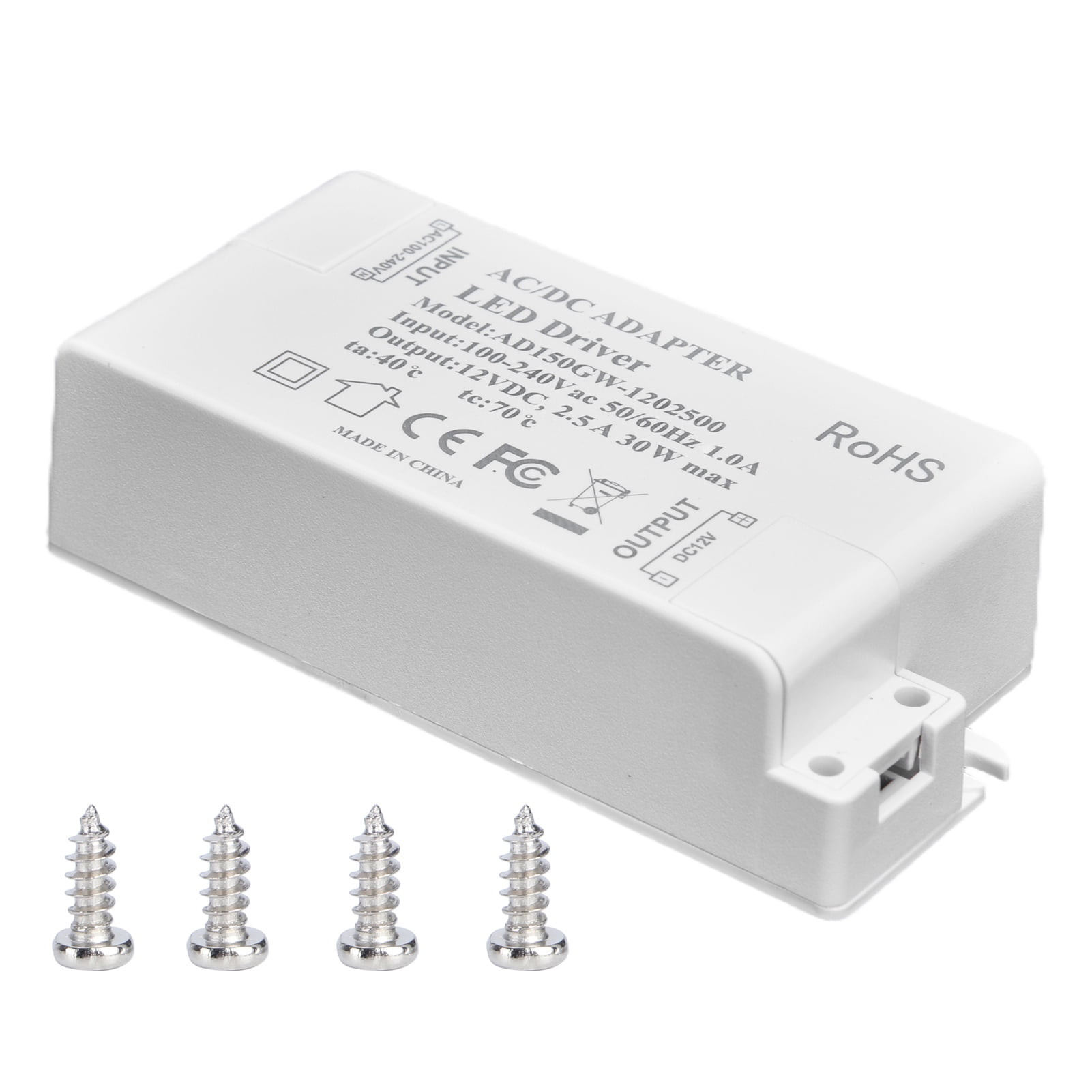30W DC 12V 2.5A LED Driver Constant Voltage No Flicker LED Light