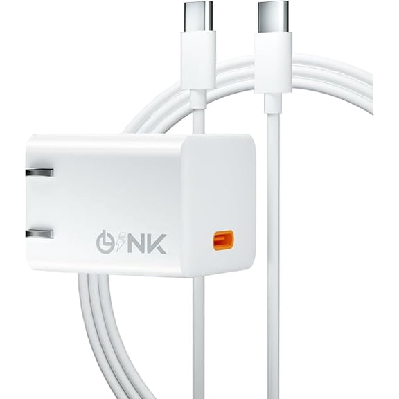 30W Fast Charging USB C Charger Block, Foldable Compact USB Wall Charger, Universal Power Adapter for iPhone 15/14/13 Pro Max, iPad Pro/Air, Airpods, Samsung(Fast Charging Cable Included)