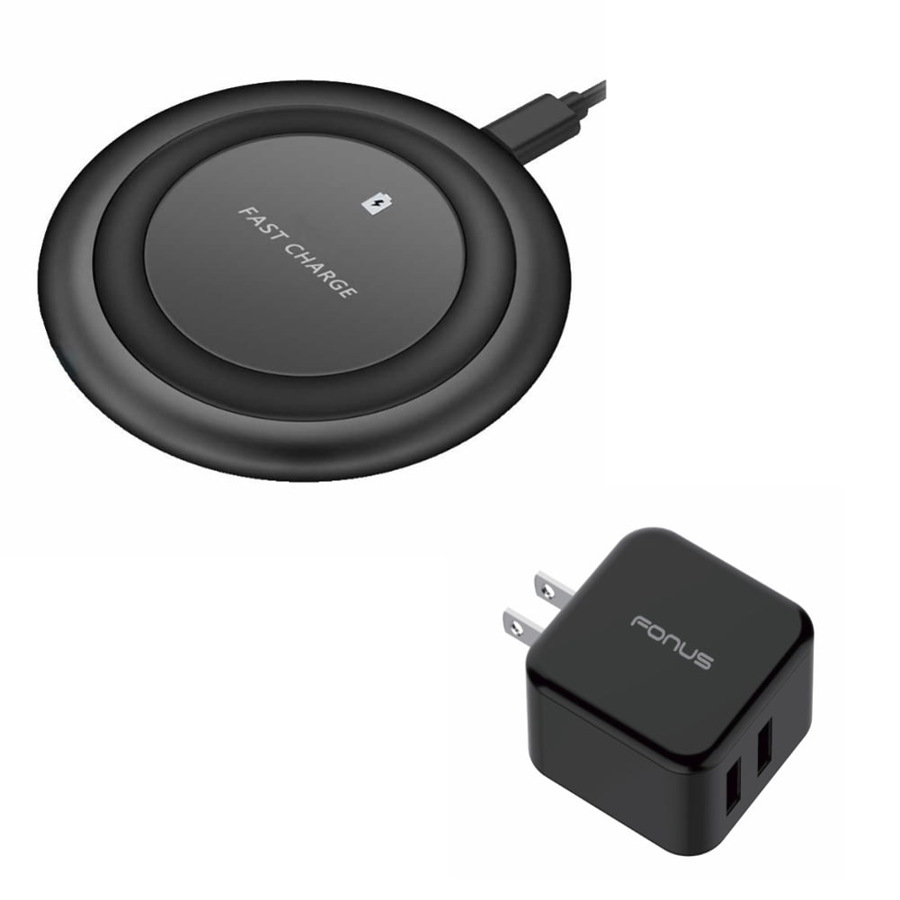 30W Fast Home Charger w Fast Wireless Charger for OnePlus 9/Pro Phone - 2-Port USB Quick Charge Port Travel, 7.5W and 10W Charging Pad Slim Z9V for OnePlus 9/Pro