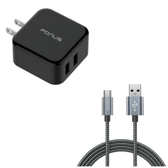 30W Fast Home Charger w Type-C 10ft USB Cable V4J for Razer Phone 2 - RED Hydrogen One - Samsung Galaxy Tab S3 9.7 S9 Plus, S8+ S8, S10e S10 Plus active 5G Note 9 8 A9 A50 - Sonim XP8 XP3