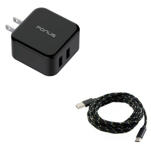 30W Fast Home Charger w Type-C 10ft USB Cable Y1J for Motorola One, Moto Z4 Z3 Play Z2 Play Z Play Droid Force Droid X4 G7 Power Play G6 - Nokia 3.1, 7.1, 8, Plus - OnePlus 5T, 6, 6T, 7 Pro