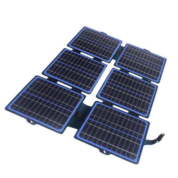 30W Folding Solar Panel ETFE 5V/12V Outdoor Waterproof Solar Charging Device Portable Mobile Power Easy to Use