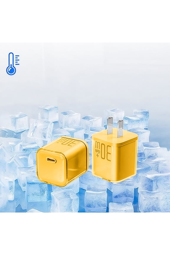 30W GaN USB-C Fast Charger with PD Power Delivery, Super Quick Charging Block for iPhone Samsung Android Phones Featuring Low Heat Emission Ice-Cold Jelly Design and 28-Minute Rapid Charge