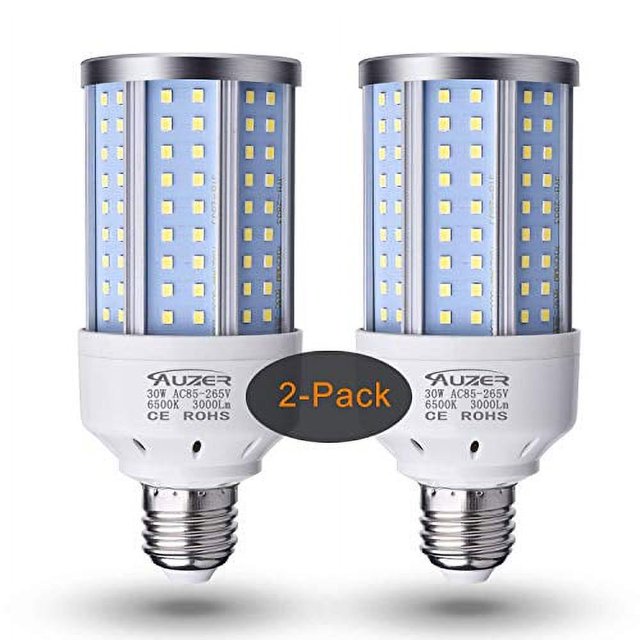 30W LED Corn Light Bulb Daylight E26 Standard Base 2Pack High Power