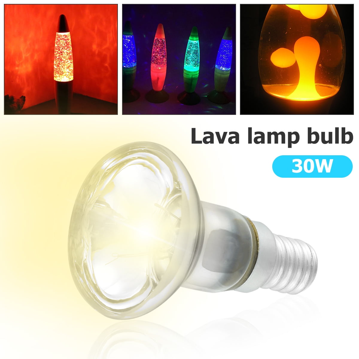 Replacement Lava Lamp Bulb E14 R39 30W Spotlight Screw in Reflector Globe  Light