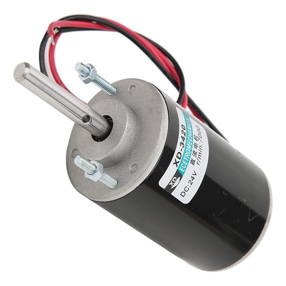 30W Permanent Magnet DC Electric Motor 24V, CW/CCW, High Speed 3500/7000 RPM, Lightweight for Various Applications