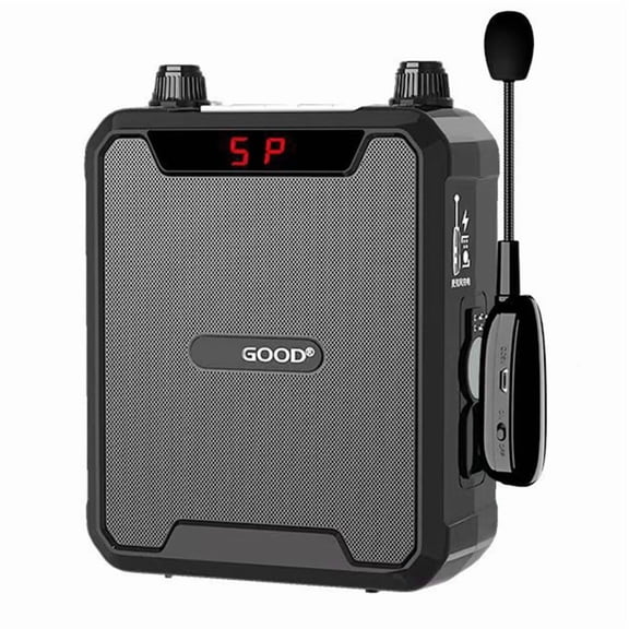 30W Portable IPX6 Waterproof Voice Amplifier with Wireless Microphone Bluetooth Speaker for Teachers Tour Guide
