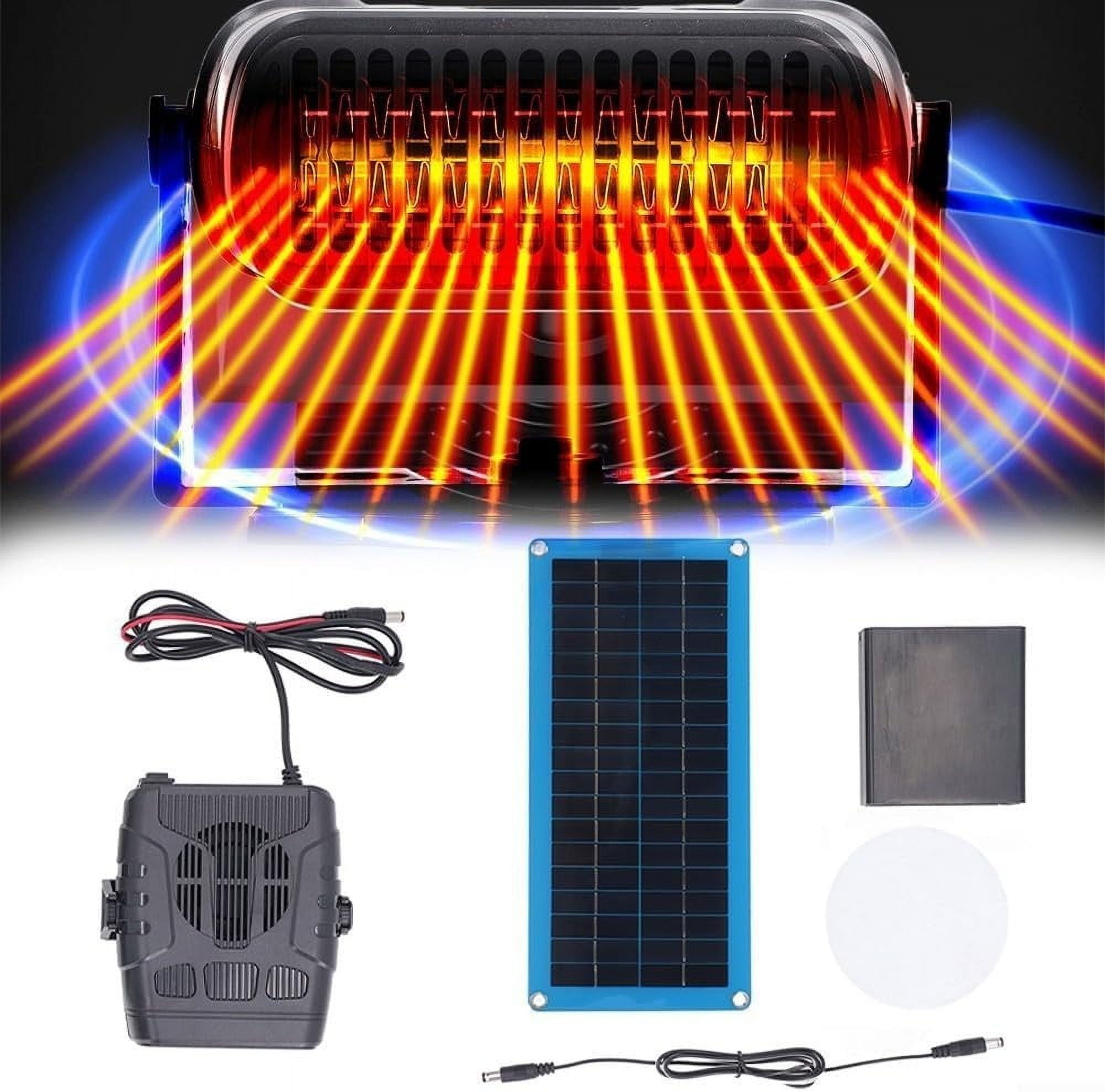 30W Portable Solar Panel, Winter Heater, Solar Powered Space Heater for Vehicle, Pets, and Small Rooms, Energy Efficient
