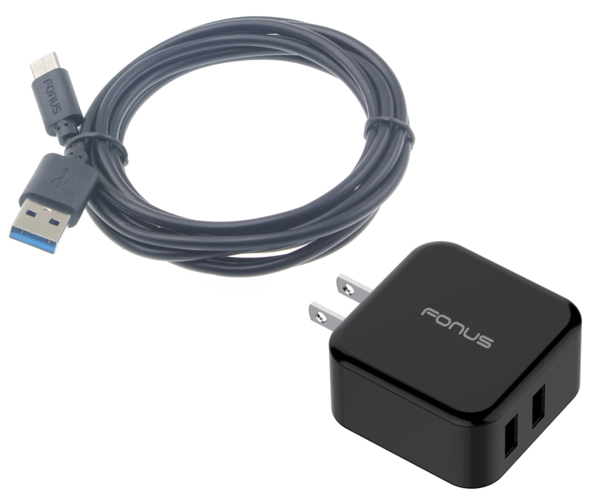 30W Quick Home Charger for Motorola Edge (2021) Phone - 6ft USB Cable 2-Port USB Power Cord Travel Wall M1E Compatible With Motorola Edge (2021) Model