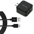 30W Quick Home Charger for Motorola Moto G Stylus 5G (2024) 6ft USB Cable 2Port USB Power