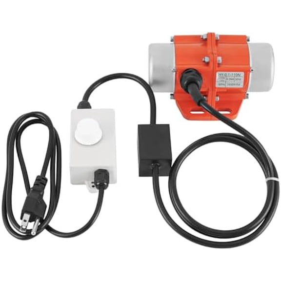 30W Small Concrete Vibrator Screen, Vibration Motor with Speed Controller, Waterproof Vibrating Motor Single Phase AC 110V 3600RPM For Sand Shaking Table$$